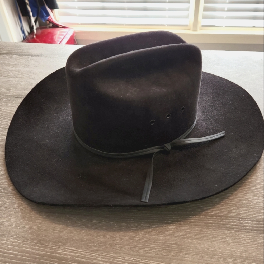 Vintage JB Stetson 4X Beaver Cowboy Hat, Black
